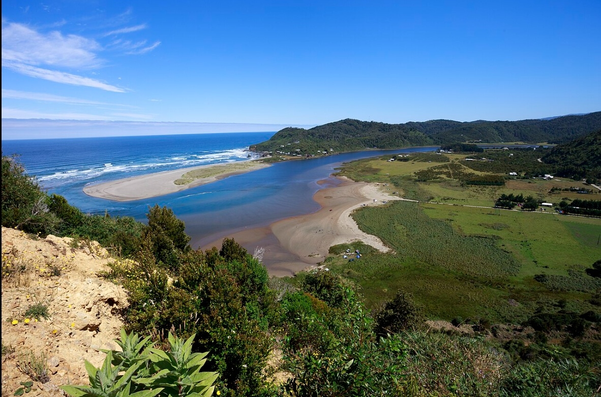 Rio Llico, desembocadura, Los Muermos